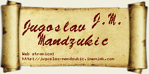 Jugoslav Mandžukić vizit kartica